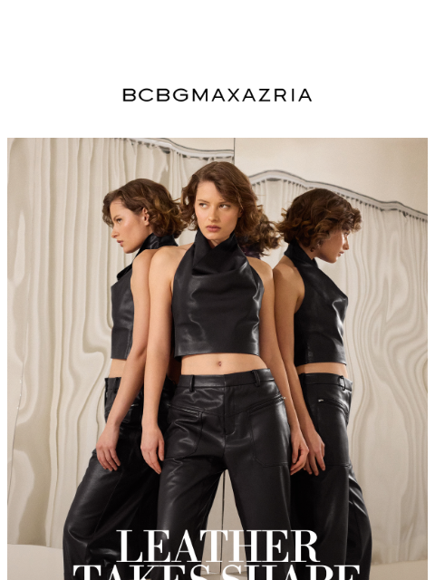 bcbg newsletter: The New Leather Drop