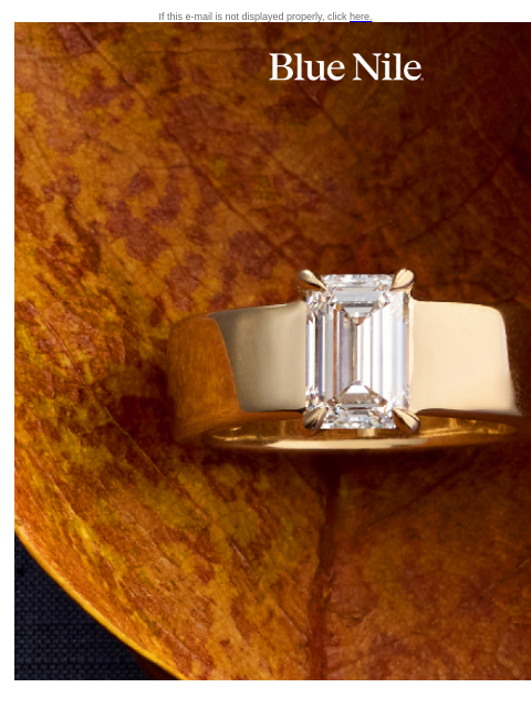 bluenile newsletter: Ring in The Season: The Fall Edit
