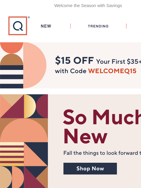 qvcemail newsletter: Just Arrived: New Fall Finds