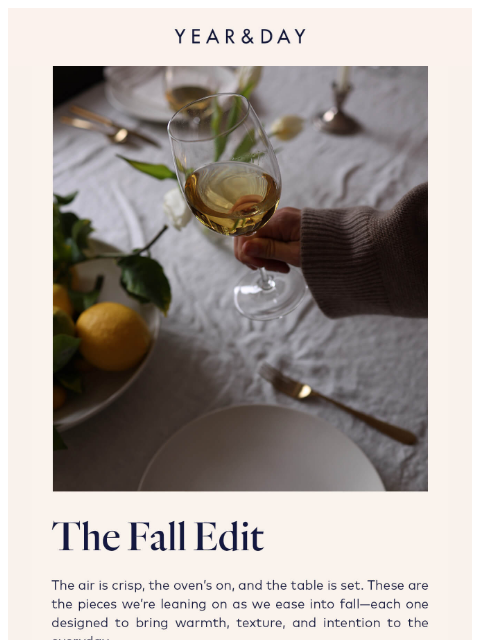 yearandday newsletter: Fall has officially arrived