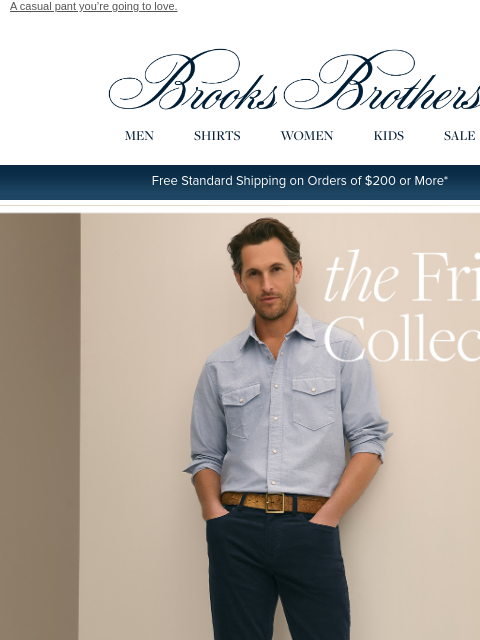 brooksbrothers newsletter: The Friday Collection: introducing the CHINO