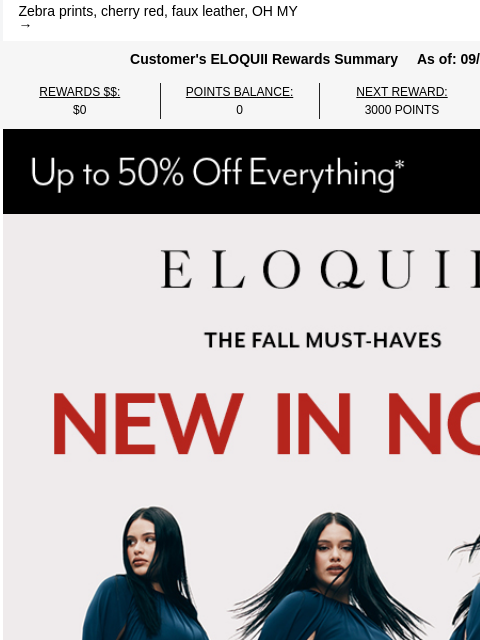 eloquii newsletter: NEW fall trends just landed 🤎
