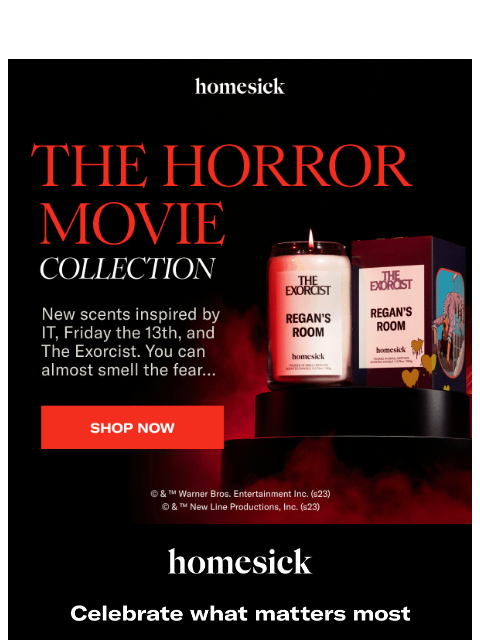 homesick newsletter: NEW: The Horror Movie Collection
