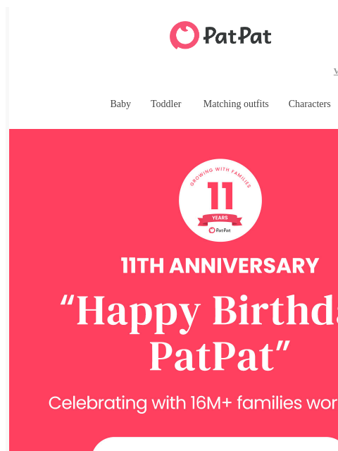 patpat newsletter: Thank You for 11 Amazing Years🎂 