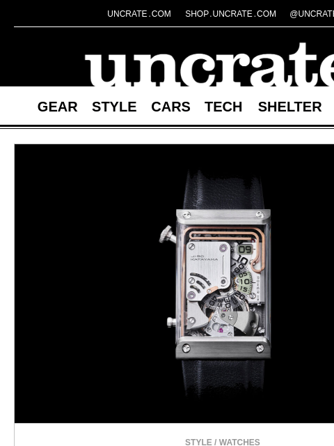 uncrate newsletter: Otsuka Lotec No. 9 Watch & more