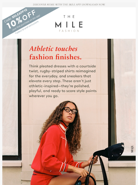 orchardmile newsletter: Sporty chic? Always in season.