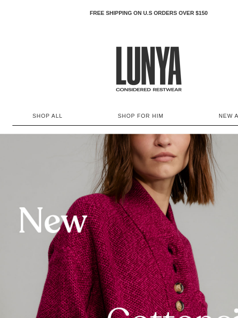 lunya newsletter: YOUR UNDEFEATED LINEUP