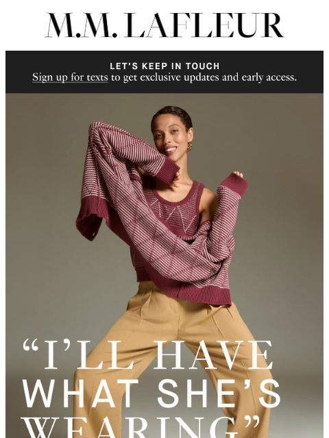 mmlafleur newsletter: The email we’ve waited ALL YEAR to send. 💌