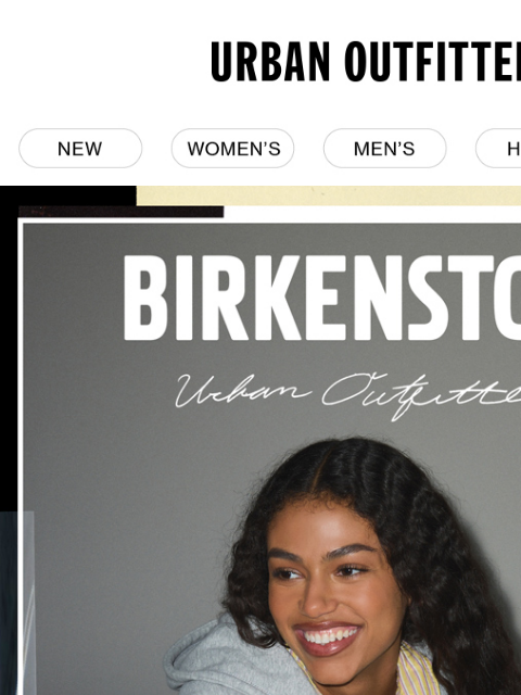 urbanoutfitters newsletter: head over heels for new Birkenstock