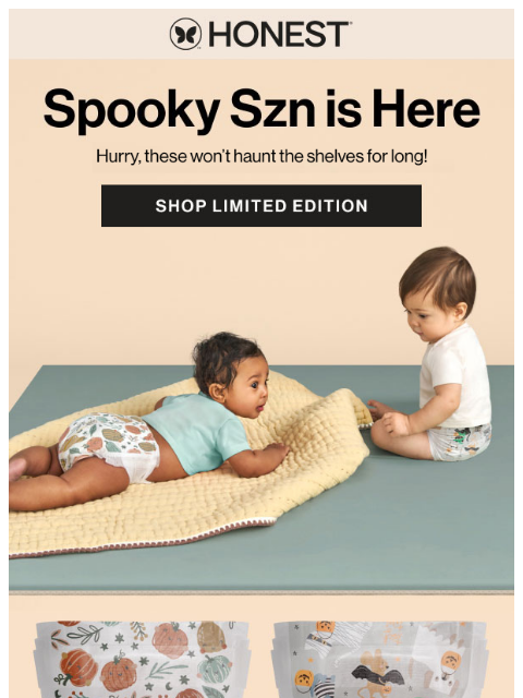 honest newsletter: Going Fast: Spook-tacular Falloween Diapers 👻