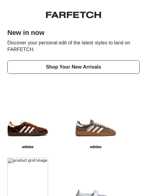 farfetch newsletter: New looks good on you