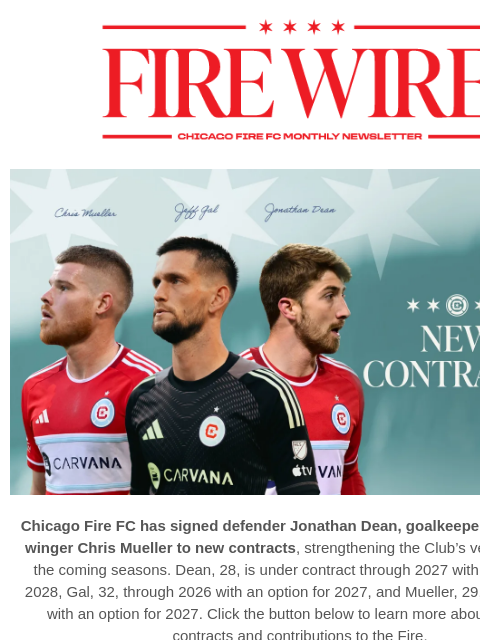 chicagofirefc newsletter: FIRE WIRE | Building the Future: Player Signings, ...