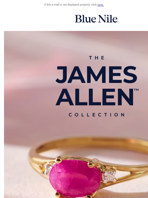 bluenile newsletter: Up to 50% Off* Select Jewelry from the James Allen...