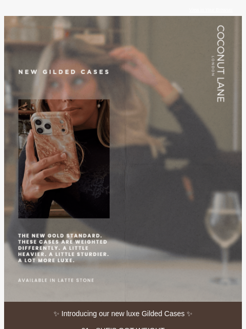 coconut-lane newsletter: The gold standard has arrived🌟🤎