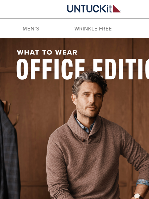 untuckit newsletter: Dressed Right for Fall Office Days 📱🍂