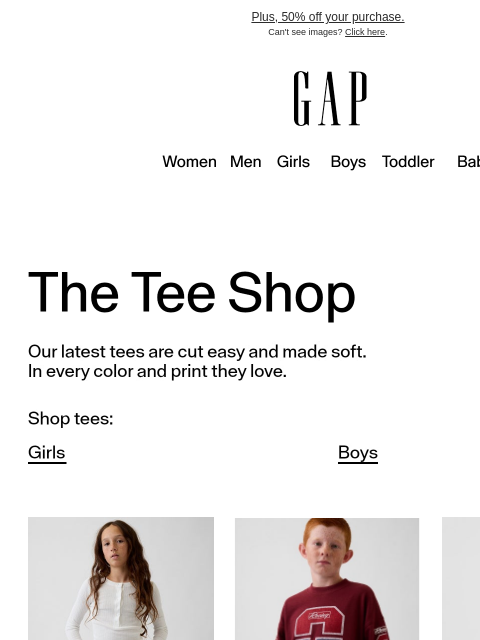 gap newsletter: Homeroom tees
