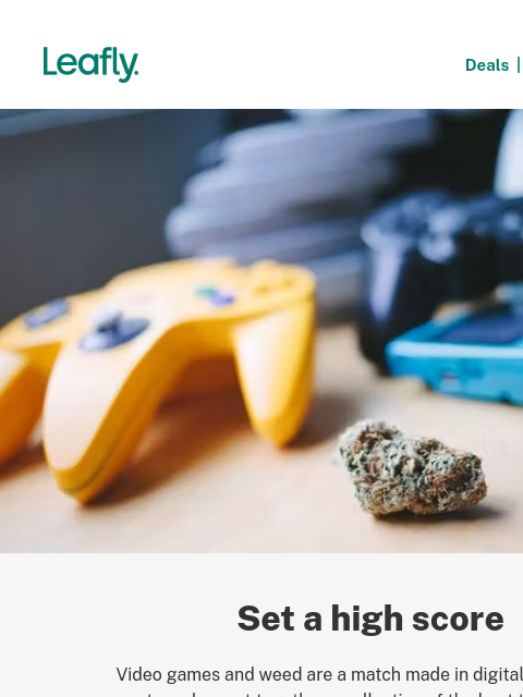 leafly newsletter: The best video games to play high 🎮