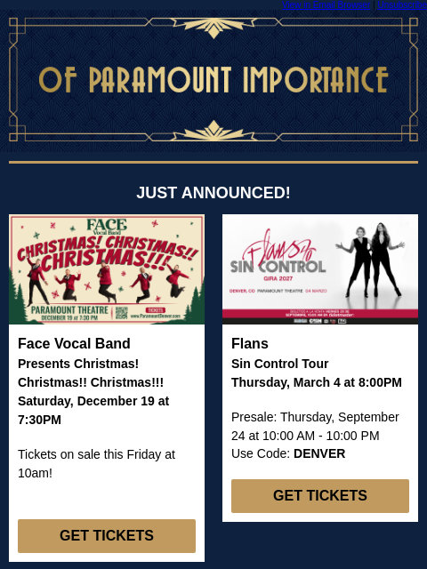 kroenkeentertainment newsletter: Punch Brothers: Your Chance To Win + Special Offer...