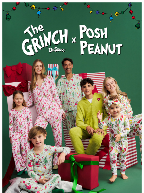 poshpeanut newsletter: 🎁🎄🎀 TOMORROW: Dr. Seuss x Posh Peanut
