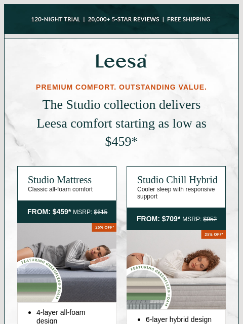 leesasleep newsletter: Meet our most affordable mattresses