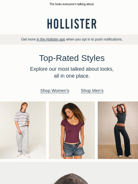 hollisterco newsletter: These styles are top rated for a reason 🏆