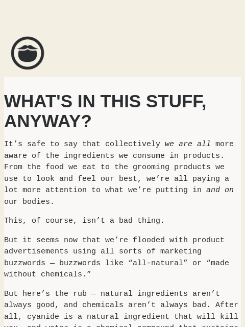 The complicated truth about ingredients ͏ ͏ ͏ ͏ ͏ ͏ ͏ ͏ ͏ ͏ ͏ ͏ ͏ ͏ ͏ ͏ ͏ ͏ ͏ ͏ ͏ ͏ ͏ ͏ ͏ ͏ ͏ ͏ ͏ ͏ ͏ ͏ ͏ ͏ ͏ ͏ ͏ ͏ ͏ ͏ ͏ ͏ ͏ ͏ ͏ ͏ ͏ ͏ ͏ ͏ ͏ ͏ ͏ ͏ ͏ ͏ ͏ ͏ ͏ ͏ ͏ ͏ ͏ ͏ ͏ ͏ ͏ ͏ ͏ ͏ ͏ ͏ ͏ ͏ ͏ ͏ ͏ ͏ ͏ ͏ ͏