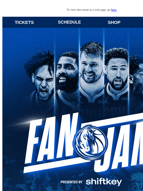 FREE For All Fans To view this email as a web page, go here. TICKETS SCHEDULE SHOP NEWS This email was sent to: brands.news.subscription@gmail.com This email was sent by: Mavs Media 1333 N Stemmons