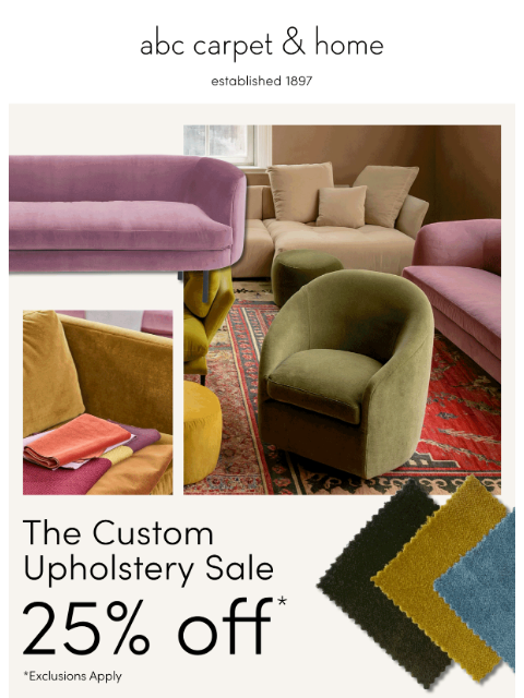 abchome newsletter: Furniture Favorites, On Sale Now!