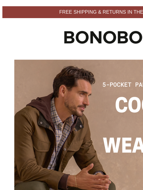 bonobos newsletter: New 5-Pocket Pants to Ground Your Style