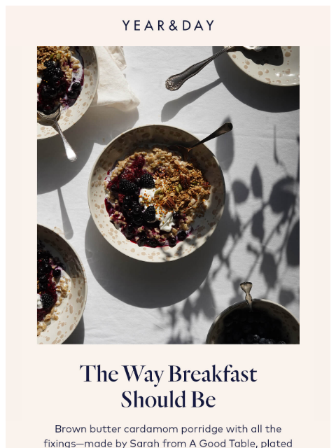 yearandday newsletter: A new morning ritual