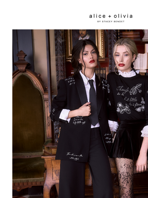 aliceandolivia newsletter: The Shakespeare launch