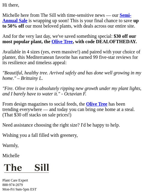 thesill newsletter: Here’s $30 off our #1 plant