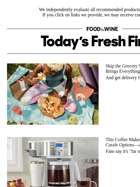 foodandwine newsletter: On Sale: A Coffee Maker That Gives You the 'Best o...