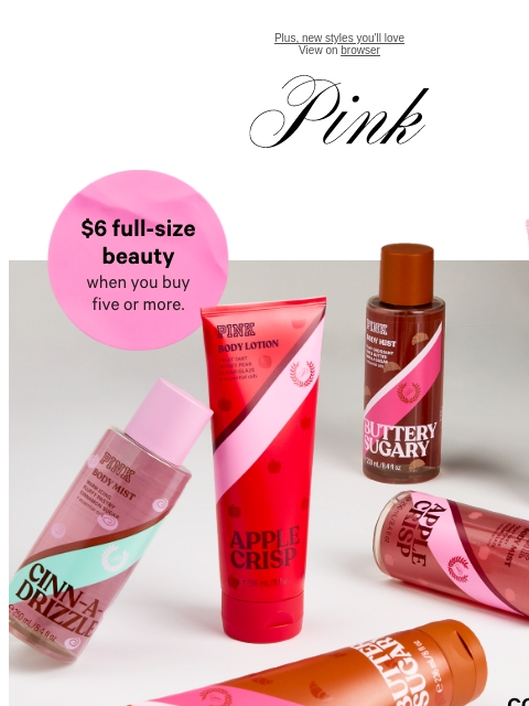 vspink newsletter: Craving Something Buttery Sugary? 👀