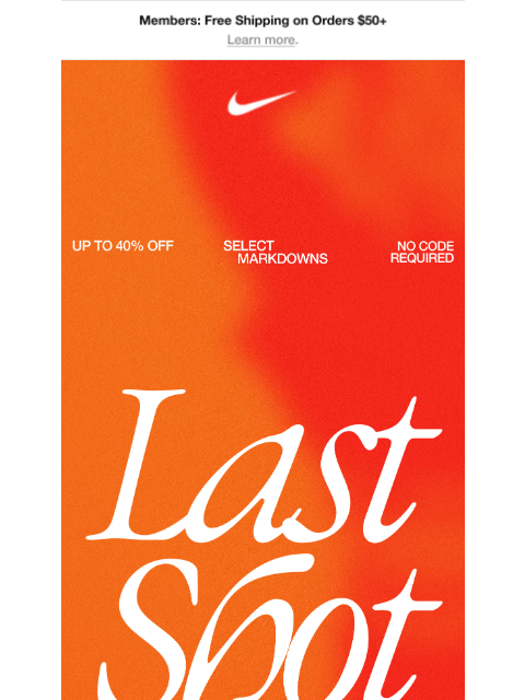 nike newsletter: Stock up on new markdowns
