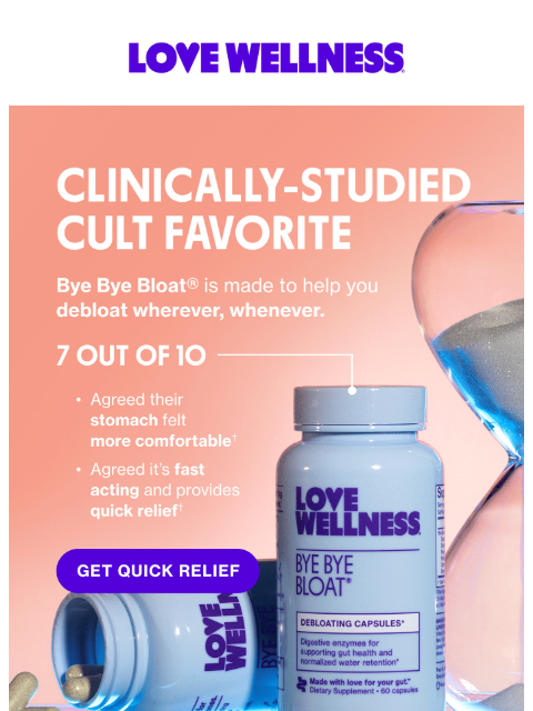 lovewellness newsletter: Debloat, the scientific way 🔬