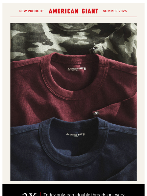 american-giant newsletter: A Stronger Take on the Tee