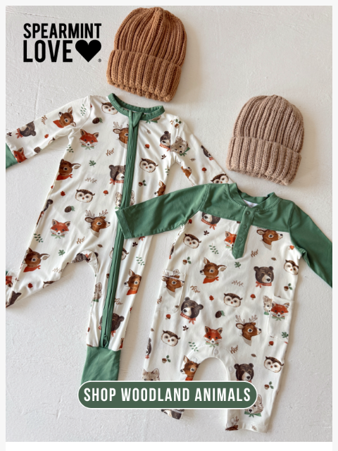 spearmintlove newsletter: Say Hello to the Sweetest Forest Friends 🦊🐻