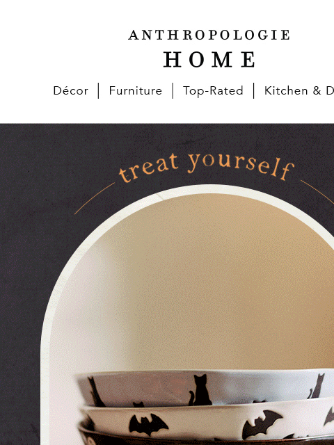 anthropologie newsletter: 30% OFF must-have Halloween & pumpkin décor