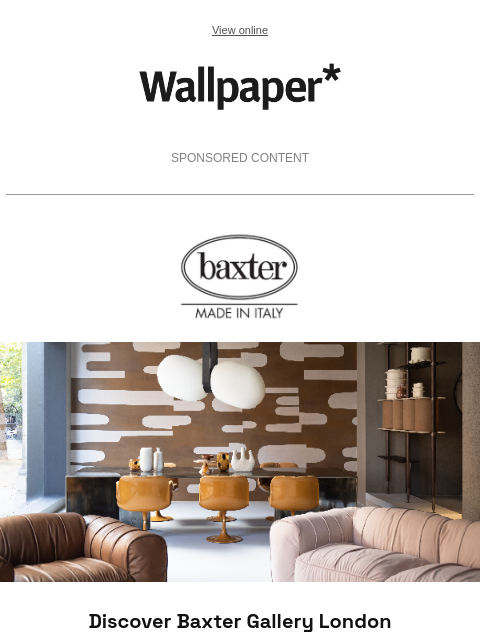 futureplc newsletter: Discover Baxter Gallery London