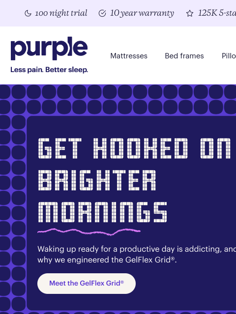 purple newsletter: Why go with a GelFlex Grid® mattress?