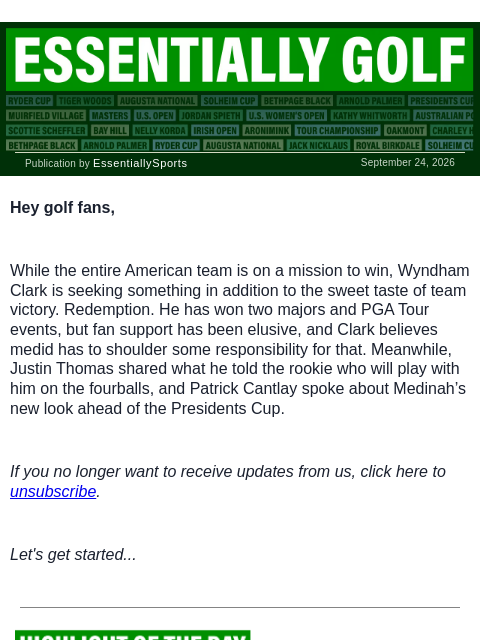 newsbreakexpress newsletter: Wyndham Clark Pushes Back on “Villain” Tag