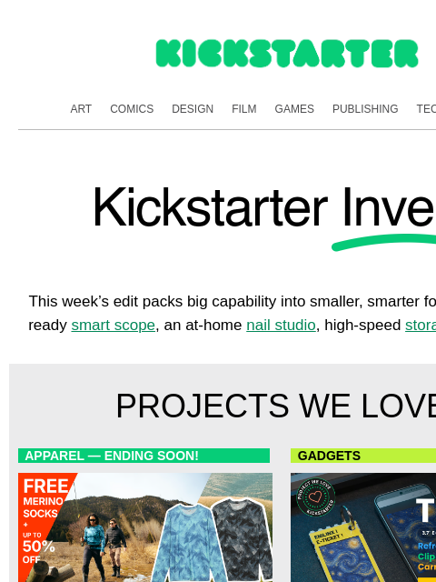 kickstarter newsletter: Small footprint, serious capability