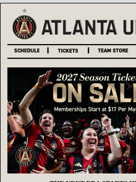 atlutd newsletter: Season Memberships Are Now on Sale