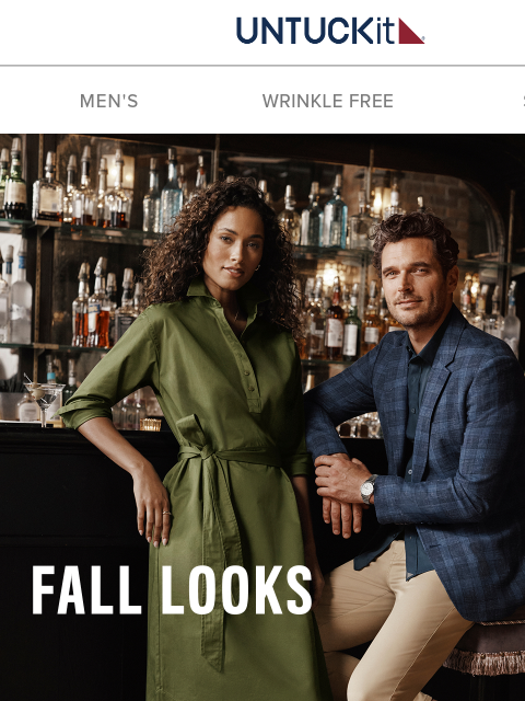 untuckit newsletter: Fall Has Arrived 🍃