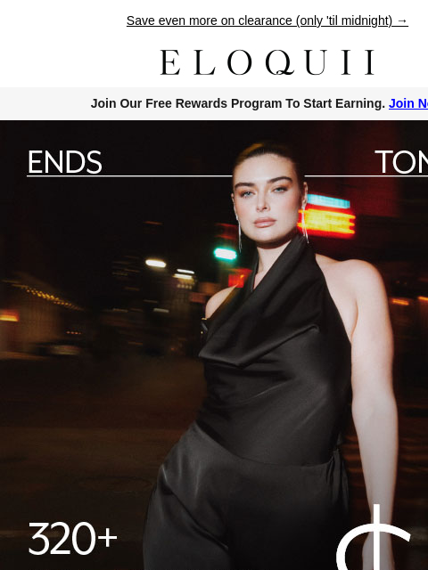 eloquii newsletter: Ends TONIGHT: 320+ styles from $11