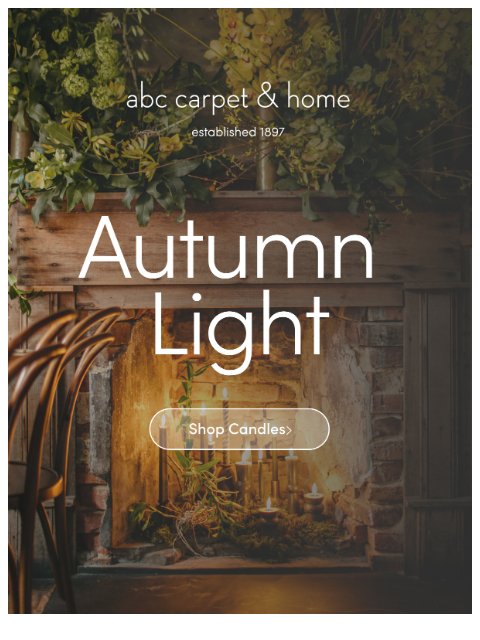 abchome newsletter: Fall's Favorite Mood-Setter