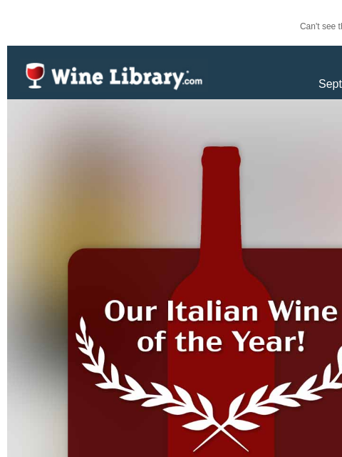 Can't see this email? Click here. Tuesday September 24, 2024 This Friday, September 27th at 12 Noon Perhaps the BIGGEST Wine Text deal in the history of the service! It's the WineText Italian