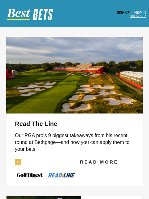 golfdigest newsletter: Our experts’ favorite Ryder Cup bets