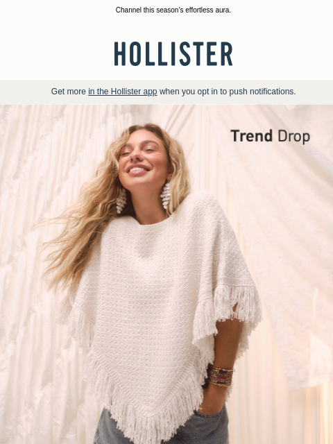 hollisterco newsletter: Fall’s free spirits 🍂